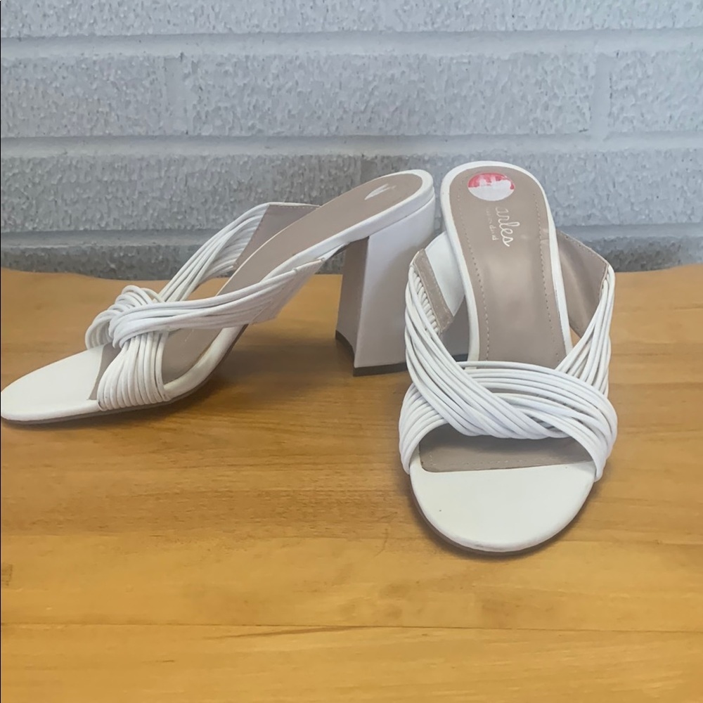 Charles by Charles David "Razzle" women's 10M Strappy Sandals Chunky Heels EUC